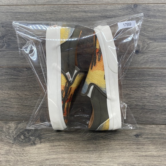 Vans Classic Slip On Cali Tapestry Forest Skate Shoes Men\'s Size 4.5 Us Multi main image 4